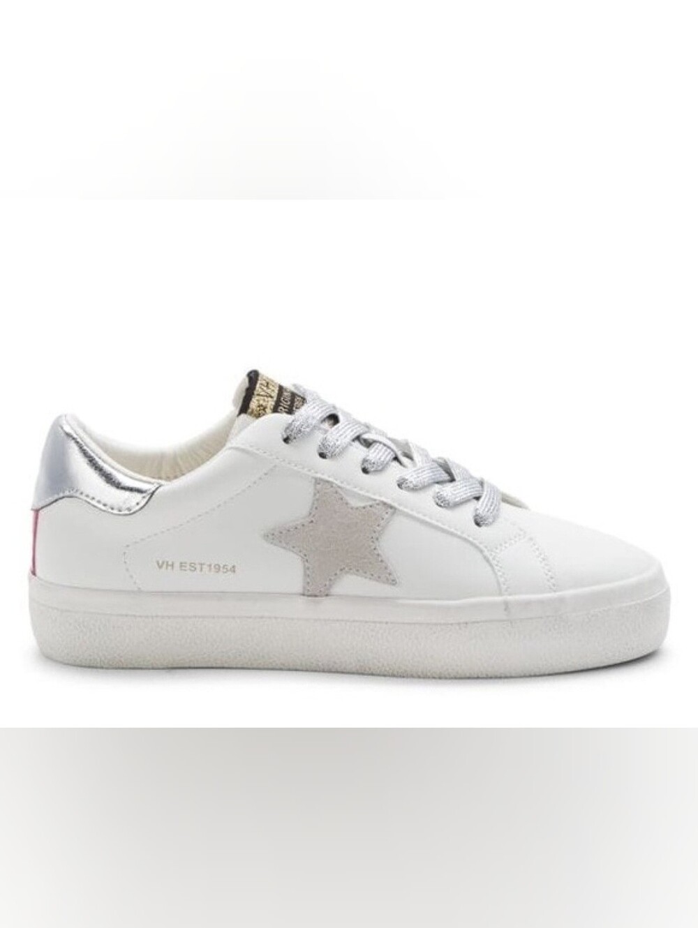 NEW Vintage Havana "Lucy Star" Sneakers Metallic Silver